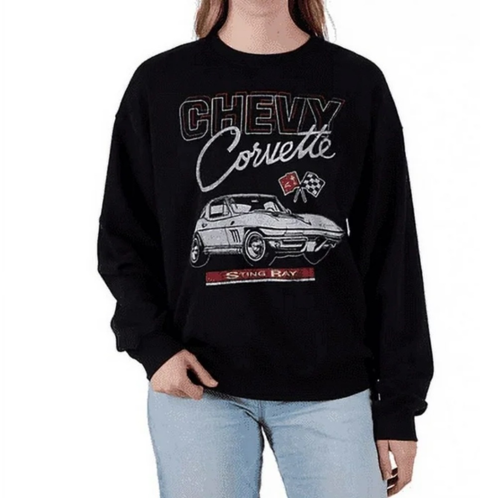 Chevrolet Licensed Women's Chevy Corvette Graphic Sweatshirt